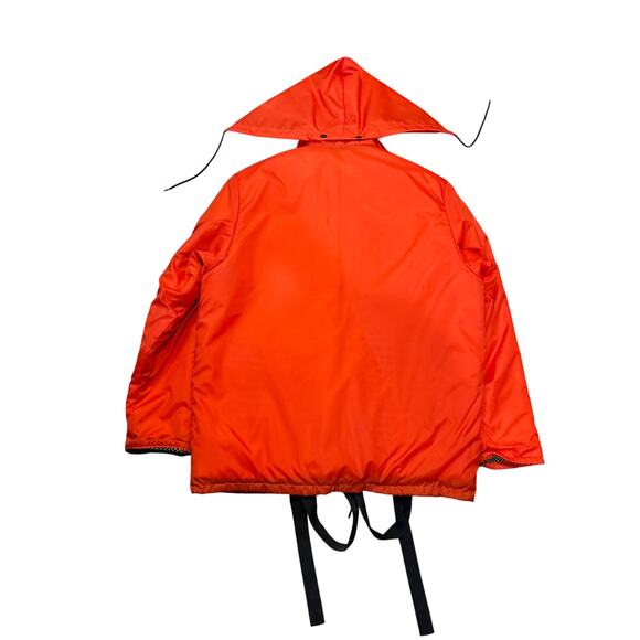 Stearns fisherman floatation aid type 3 pfd jacket adult Large neon orange - Picture 7 of 7